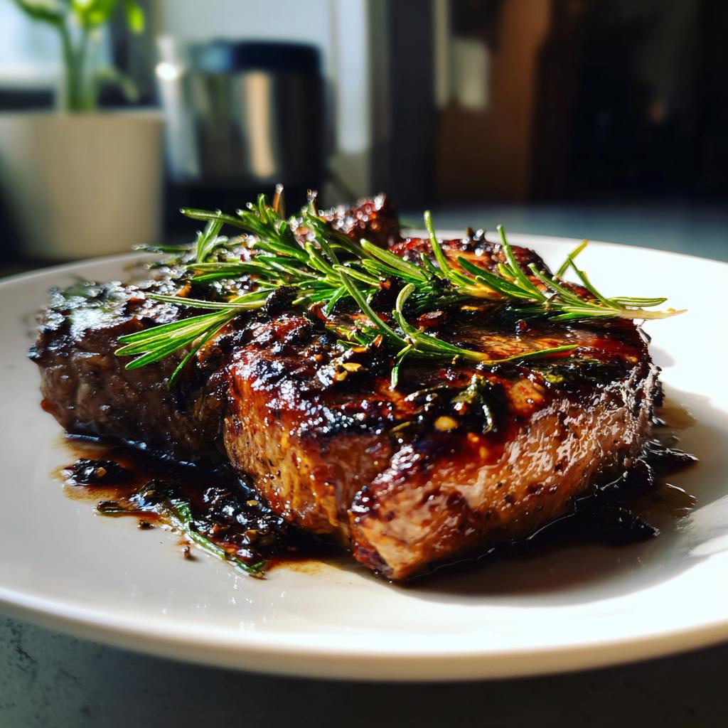 Steak mit Balsamico-Glasur - detail 1