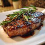 Steak mit Balsamico-Glasur