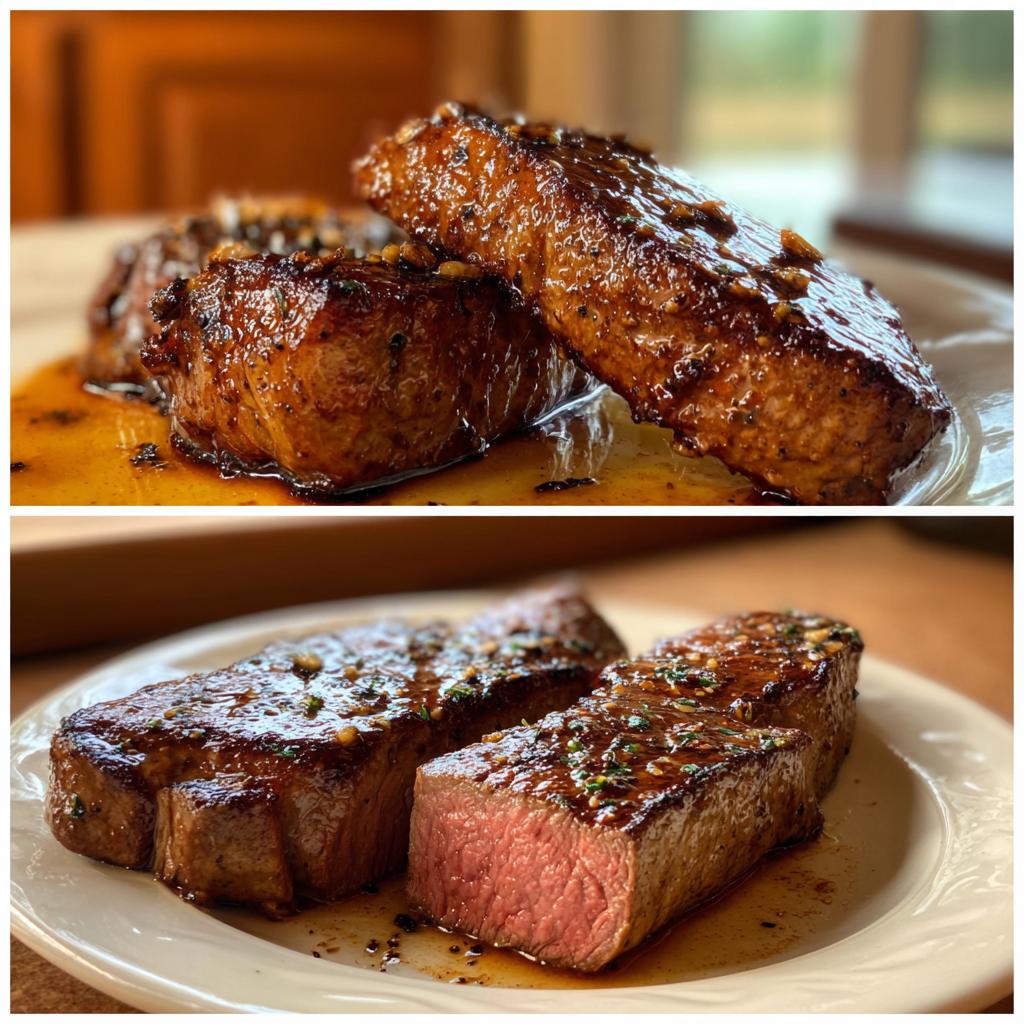 Steak mit Bourbon-Marinade