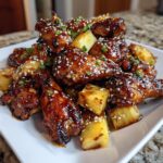 Teriyaki-Hähnchenflügel mit Ananas
