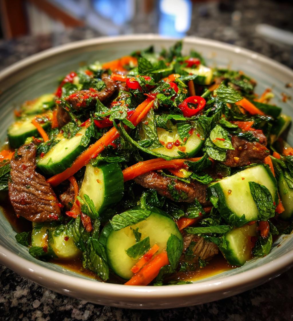 Thailändischer Rindfleischsalat - detail 1