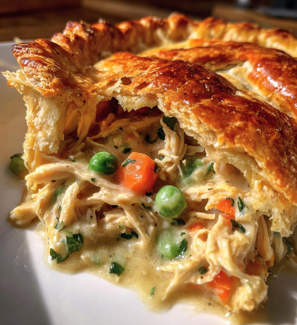 Tiefkuchengericht – Hähnchen-Potpie-Rezept