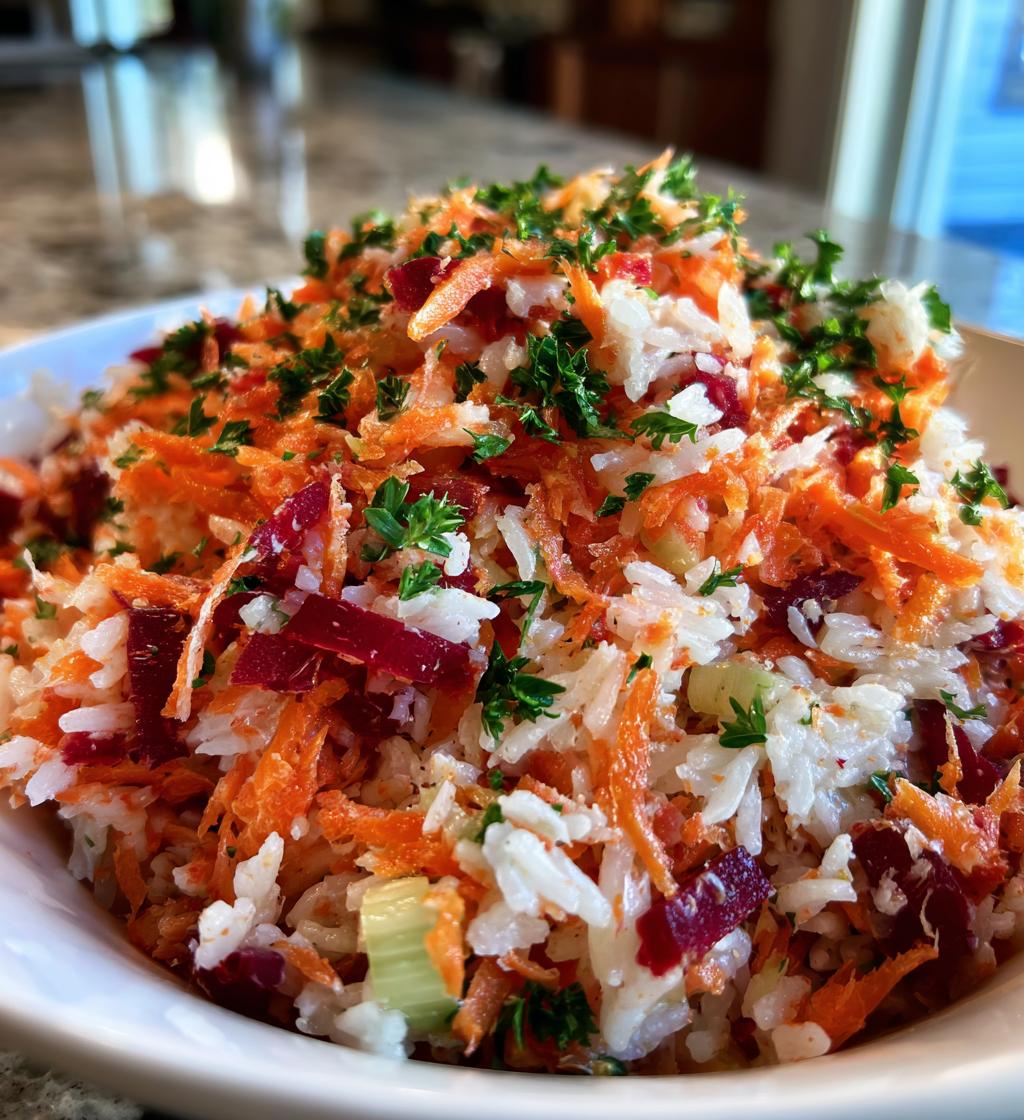 Wurzelgemüsesalat mit knusprigem Reis - detail 1