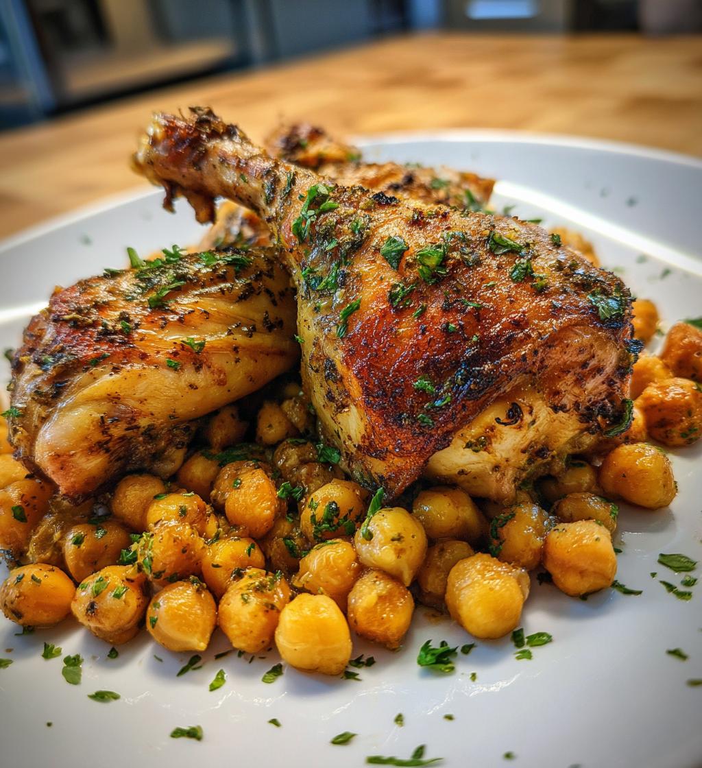 Za'atar-geröstetes Hähnchen mit Kichererbsen - detail 1