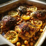 Za'atar-geröstetes Hähnchen mit Kichererbsen