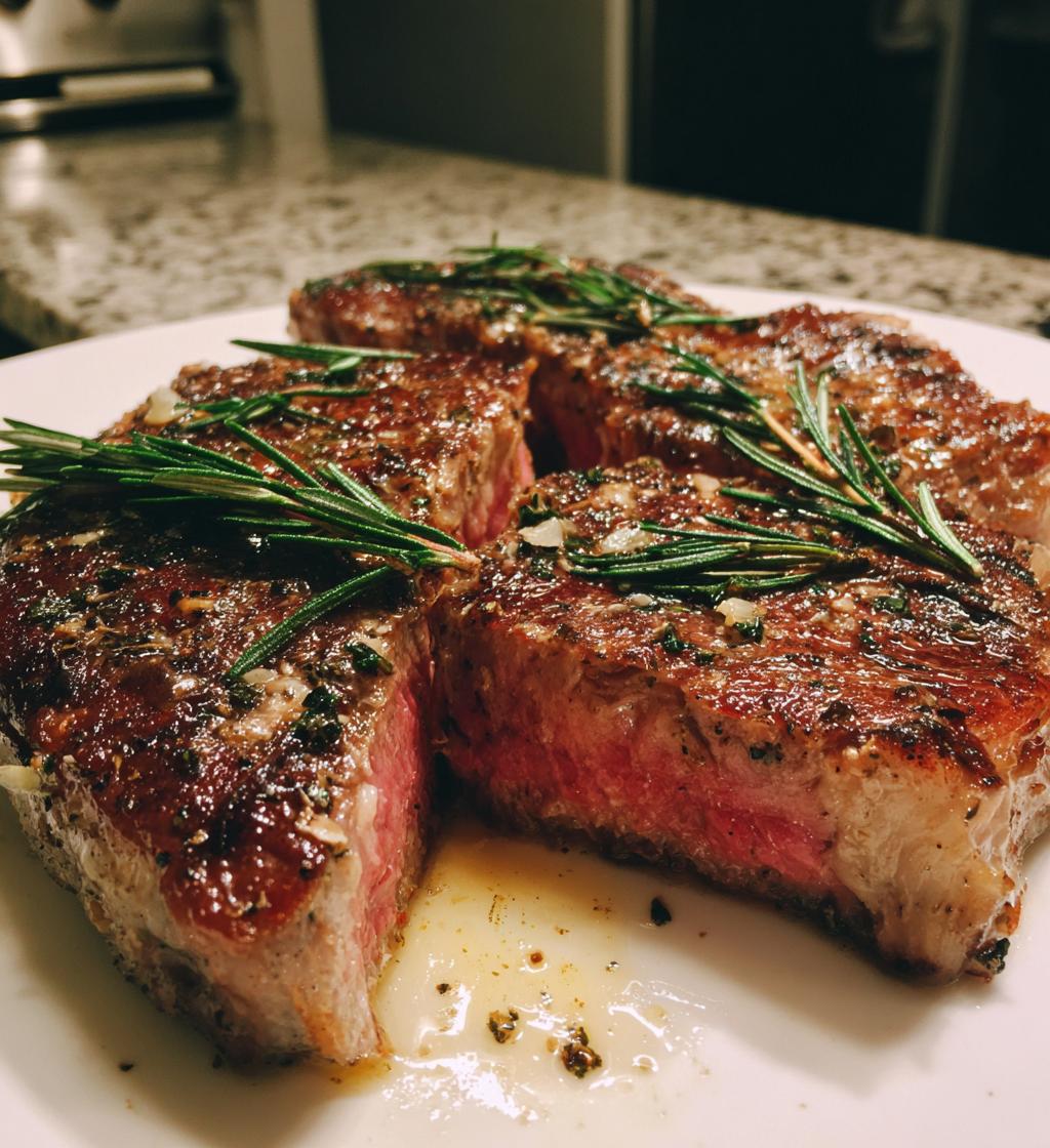 Zitronen-Kräuter-gegrilltes Steak