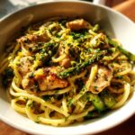 Zitronen-Spargel-Pasta mit Hähnchen