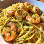 Zitronenbutter-Pasta mit Garnelen