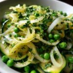 Zucchini, Fenchel- & Erbsensalat ohne Kochen