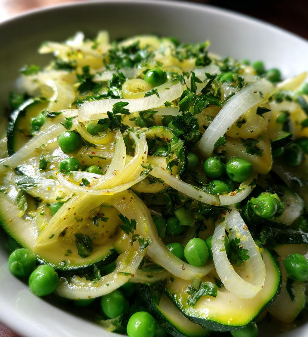 Zucchini, Fenchel- & Erbsensalat ohne Kochen