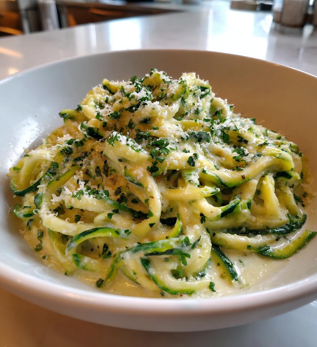 Zucchini-Nudeln Alfredo - detail 1
