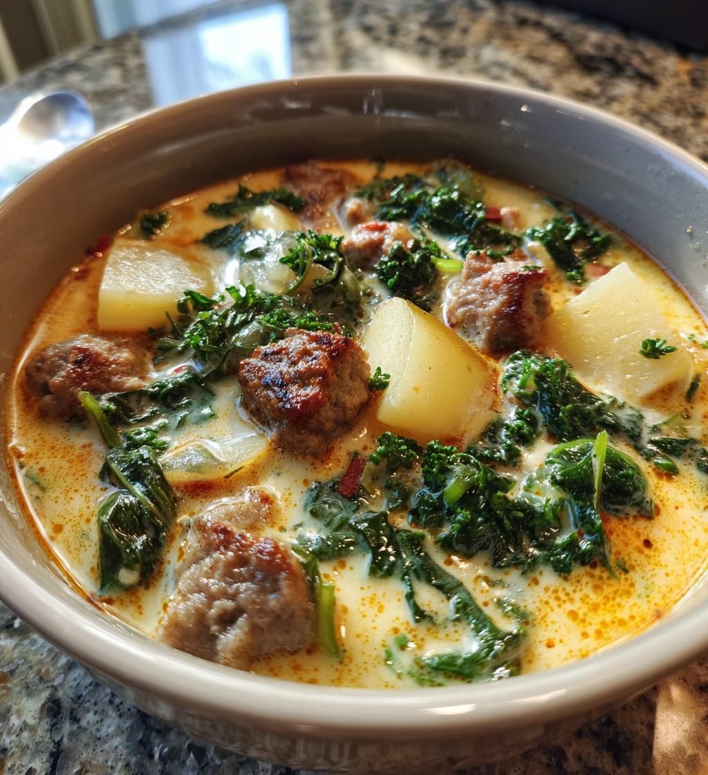 Zuppa Toscana (Italienische Wurst-Kohl-Suppe)