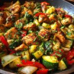 gesunde Hähnchenpfanne