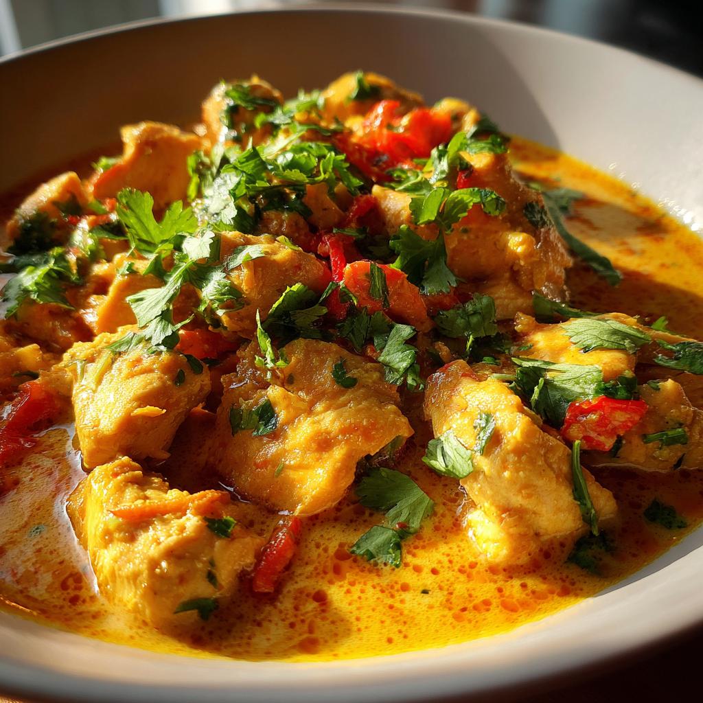 keto Kokos-Curry-Hähnchen - detail 1