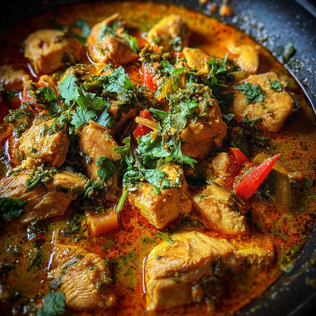 keto Kokos-Curry-Hähnchen