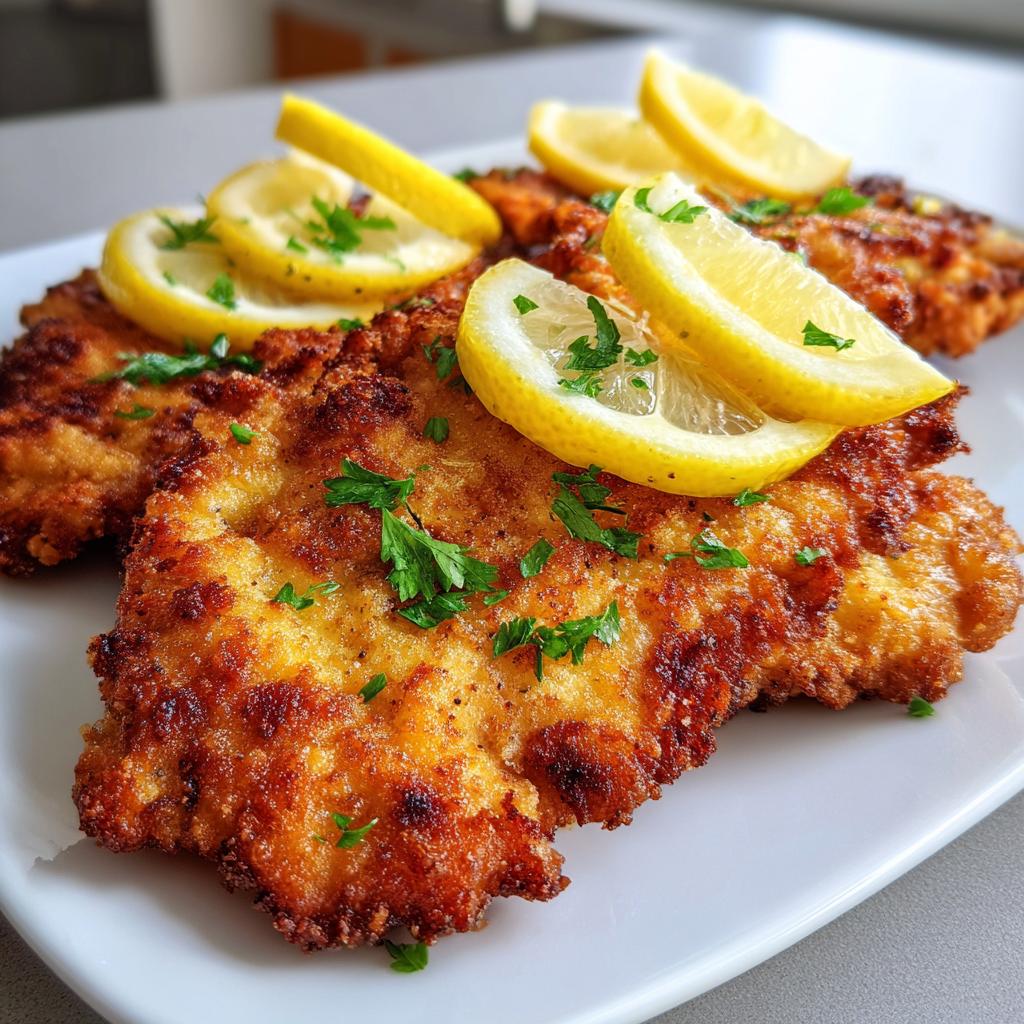 Österreichisches Schnitzel (mit Hähnchen)