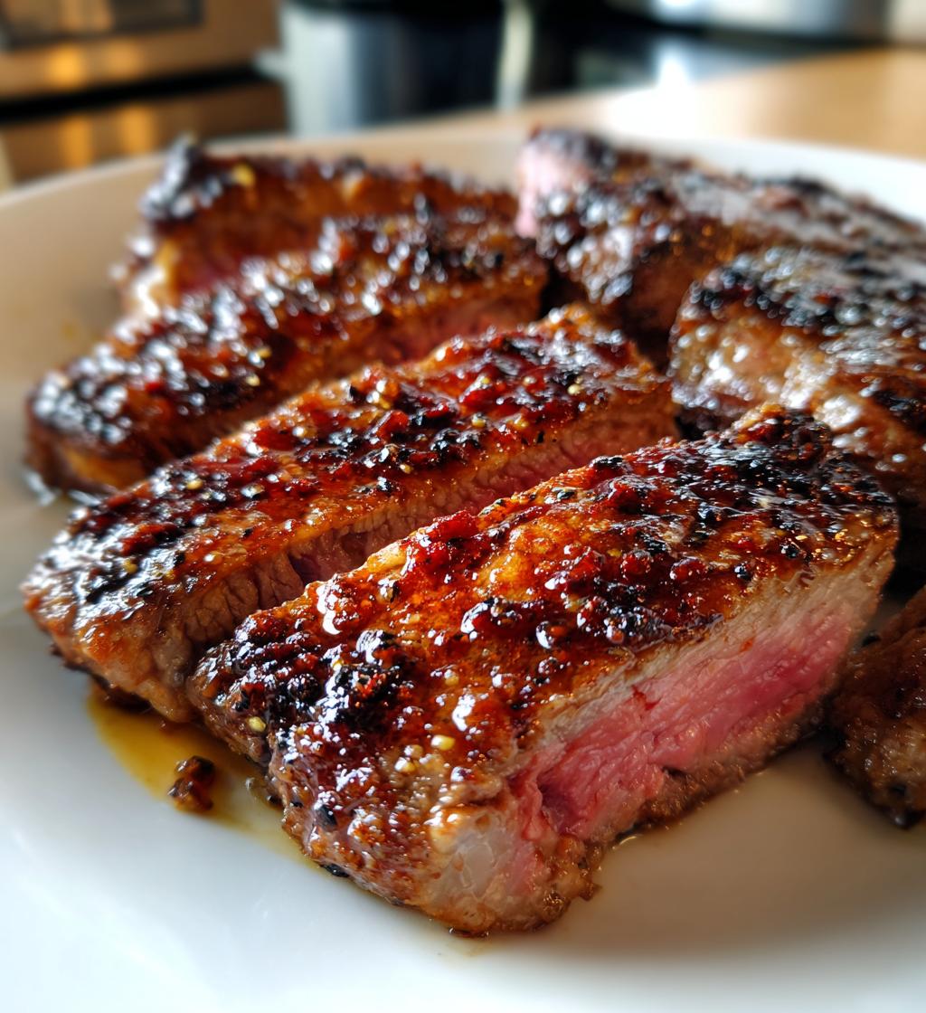 Ahornsirup-Glasierte Steaks - detail 1