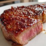 Ahornsirup-Glasierte Steaks