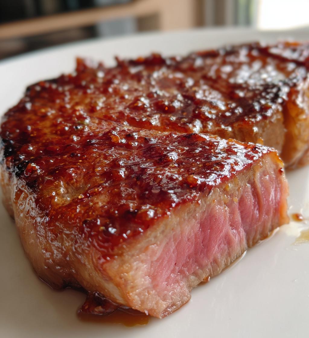 Ahornsirup-Glasierte Steaks