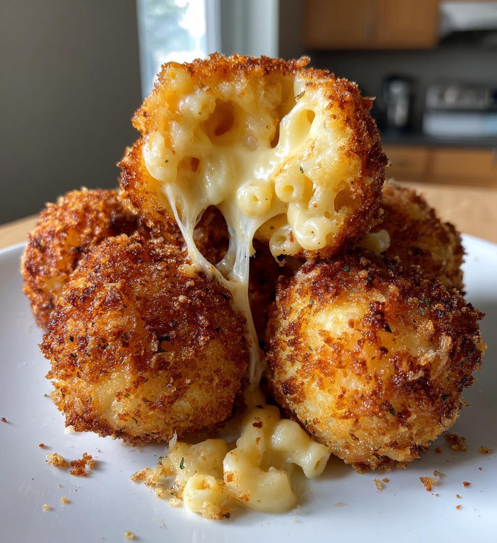 Air Fryer Mac and Cheese Bällchen