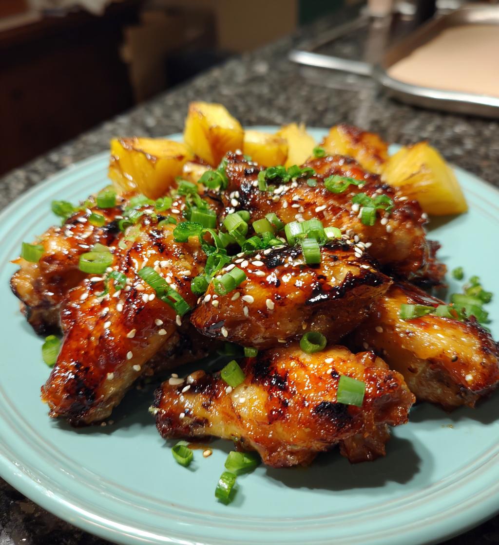 Ananas-Teriyaki-Hühnchenflügel - detail 1