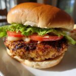Apfel-Hühnchen-Burger