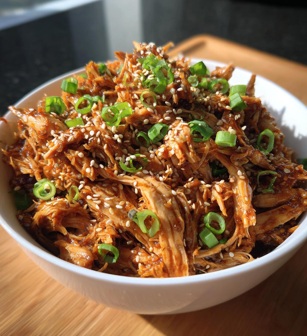 Asiatische Hähnchen Delikatesse aus dem Slow Cooker