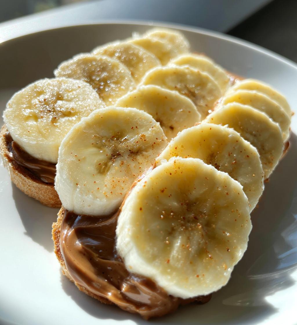 Bananen mit Mandelbutter