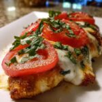 Caprese Hähnchen aus der Heißluftfritteuse