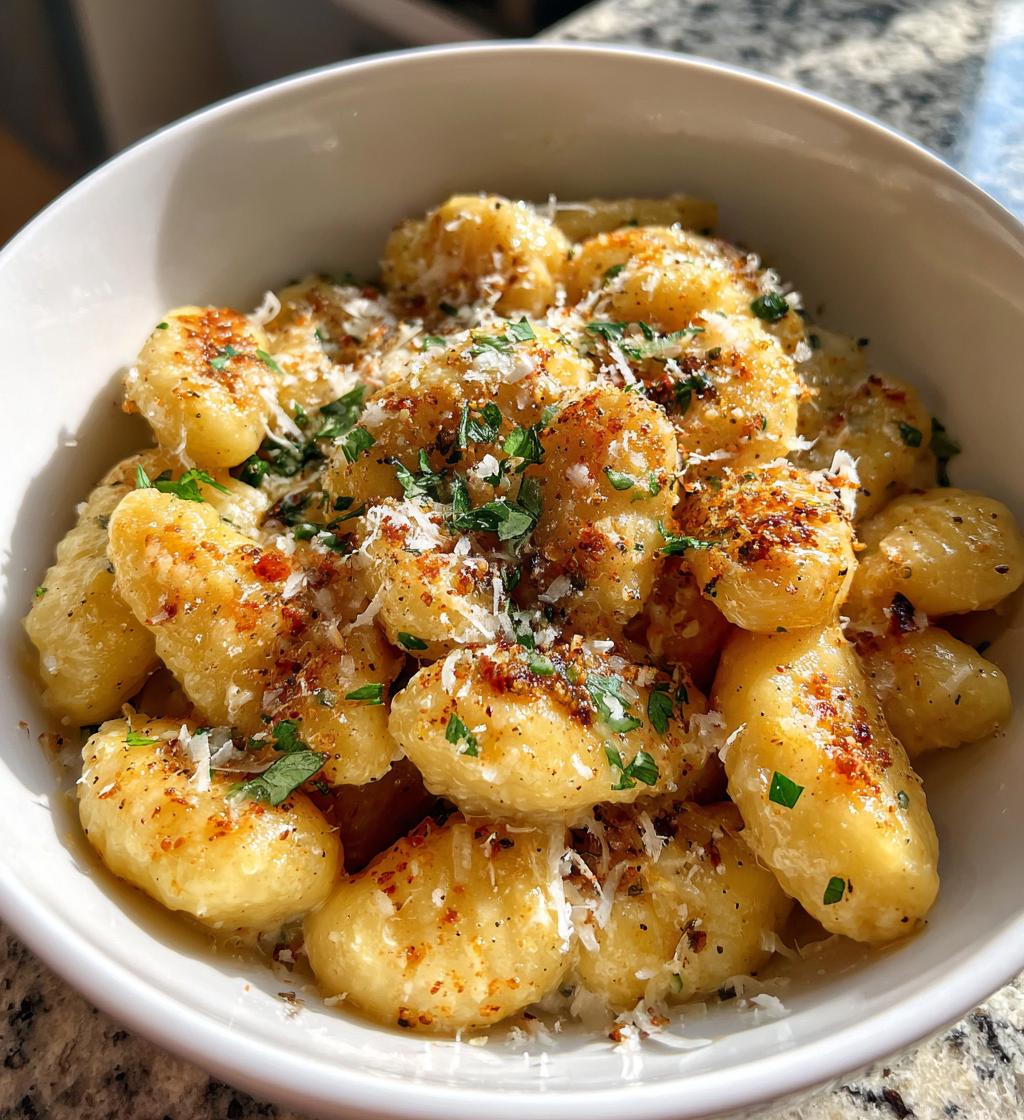 Cremige Gnocchi mit Knoblauchbutter