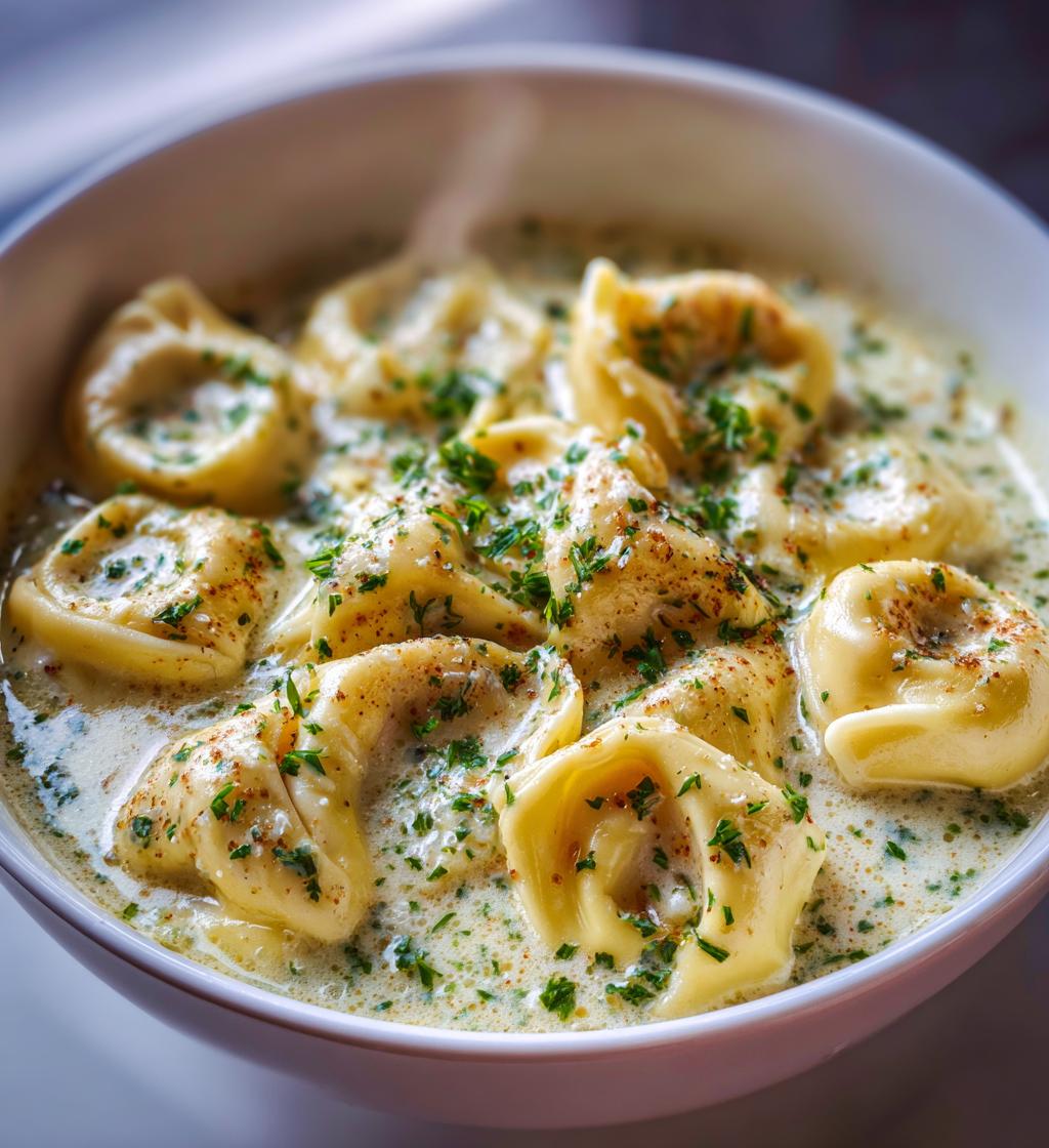 Cremige Tortellini-Suppe - detail 1