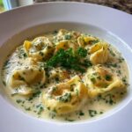 Cremige Tortellini-Suppe