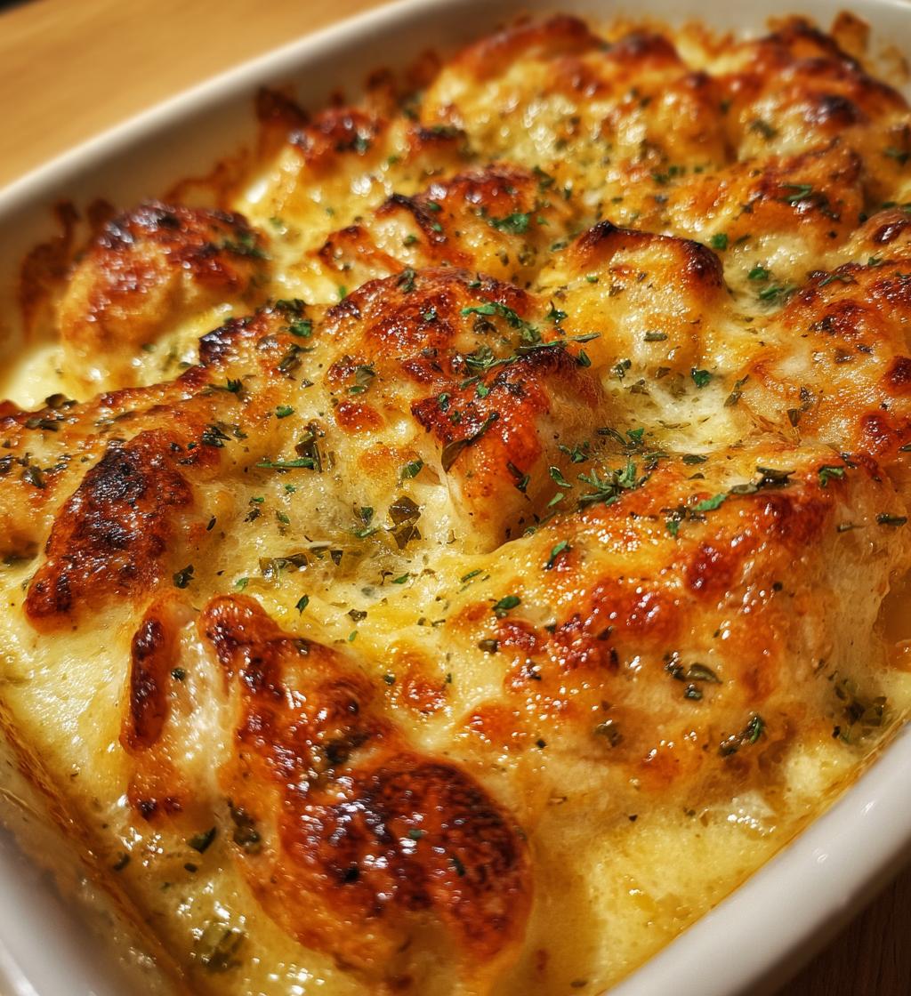 Cremiger Hähnchenauflauf