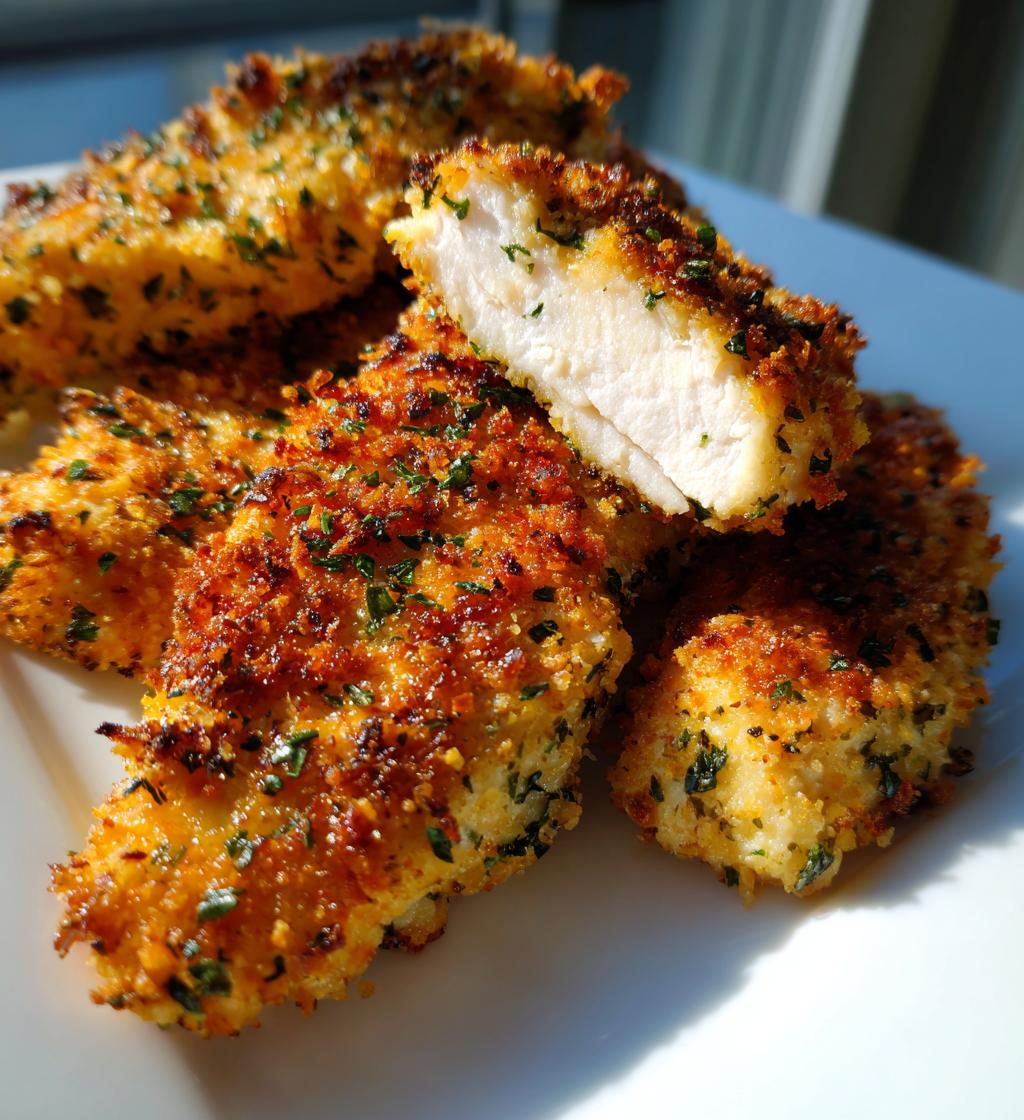 Crispy Herb-Crusted Chicken Tenderloins