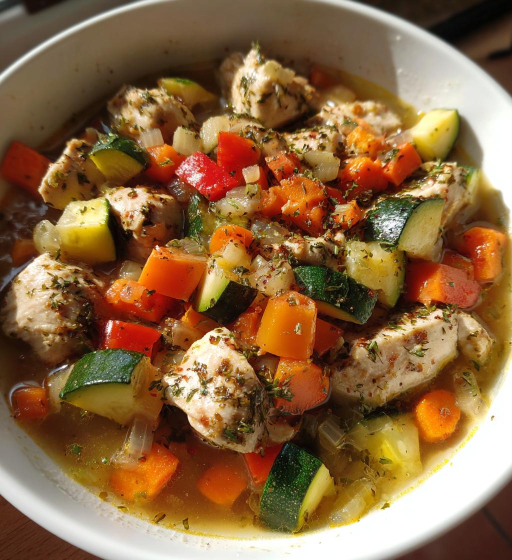 Crock Pot Hähnchen mit Gemüse