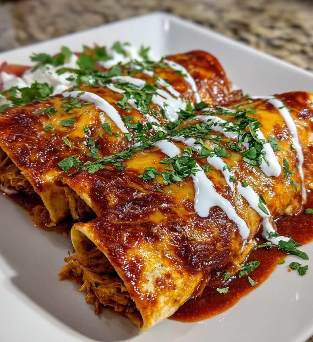 Enchiladas mit Rotisserie-Hühnchen