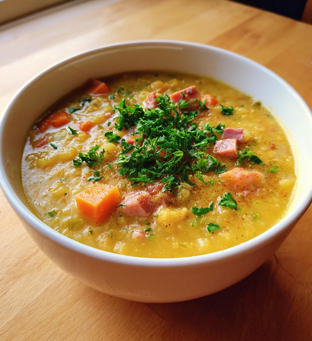 Erbsensuppe mit Schinken