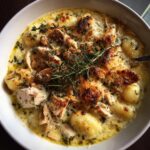 Gebackene Hühner-Gnocchi-Suppe
