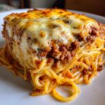 Gebackener Spaghetti-Kuchen