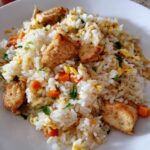 Gebratener Reis mit Hähnchen