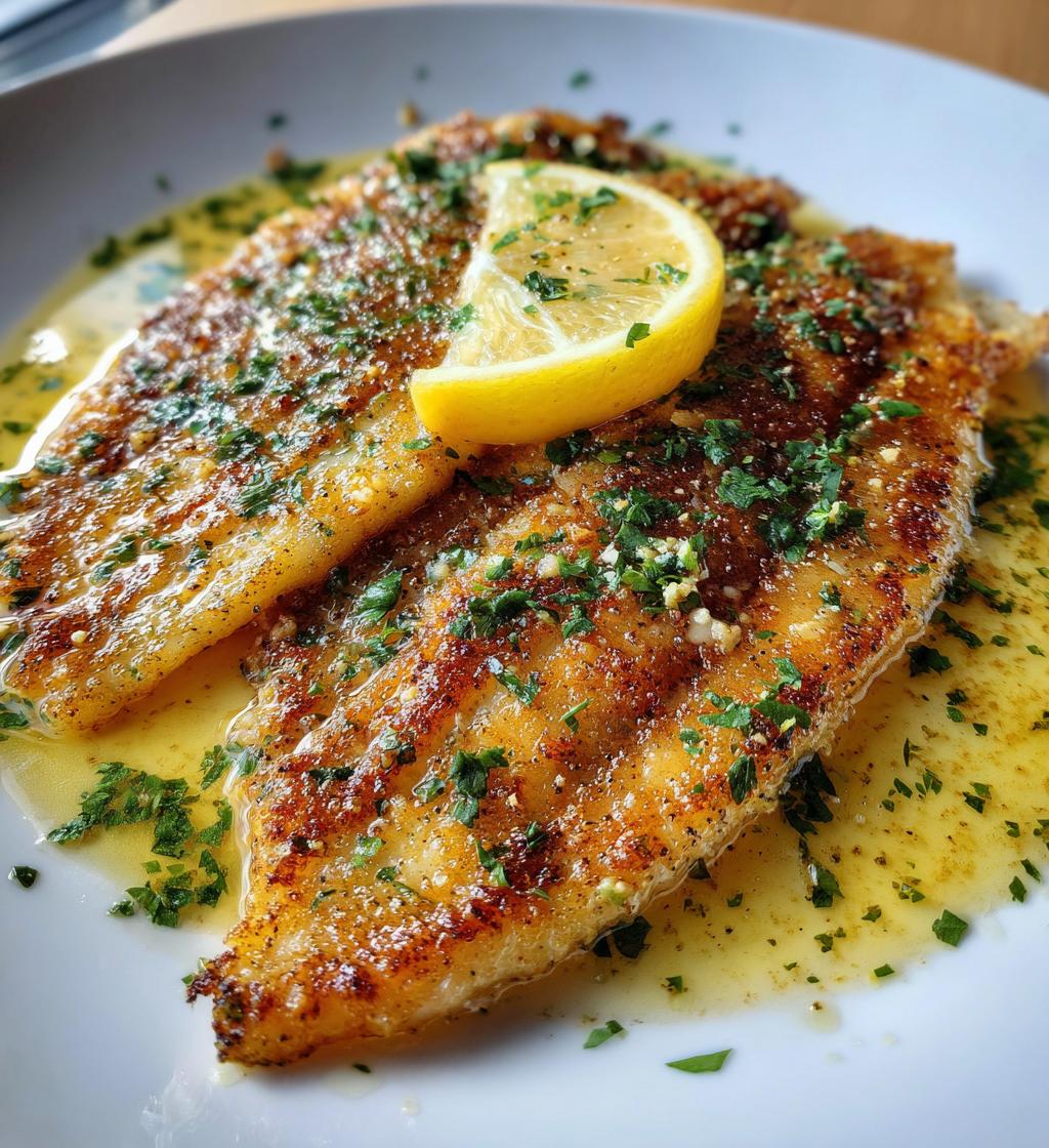 Gebratener Zitronenbutter-Tilapia