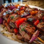 Gegrillte Steakspieße
