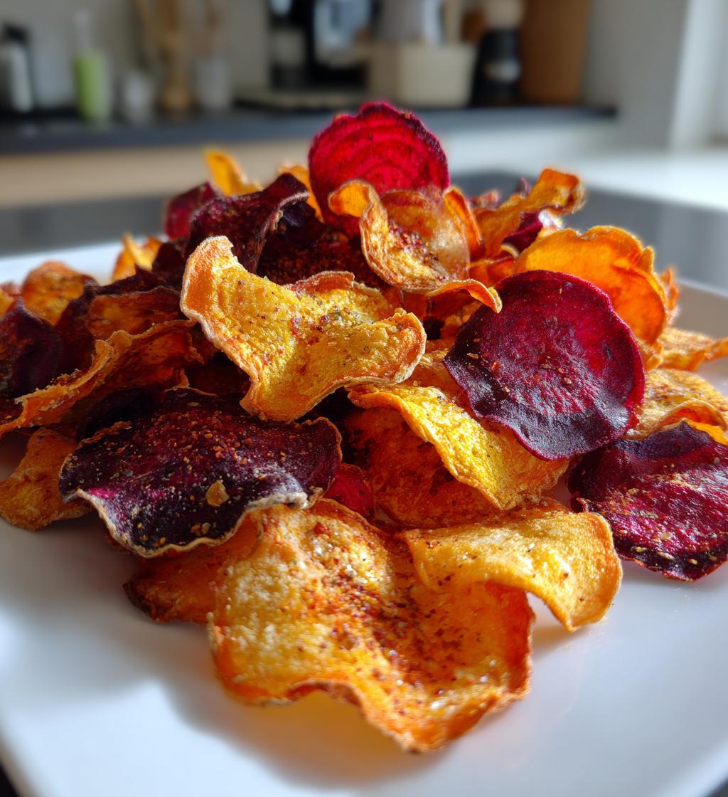 Gemüsechips (Rote Beete, Süßkartoffel)