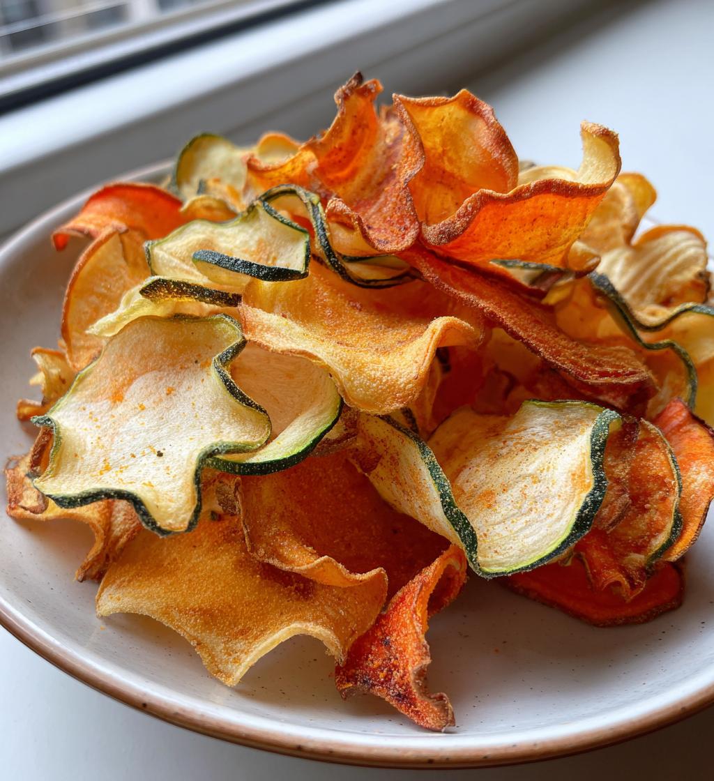 Gemüsechips aus der Luftfritteuse