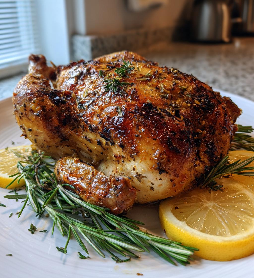 Geröstetes Hähnchen mit Kräutern