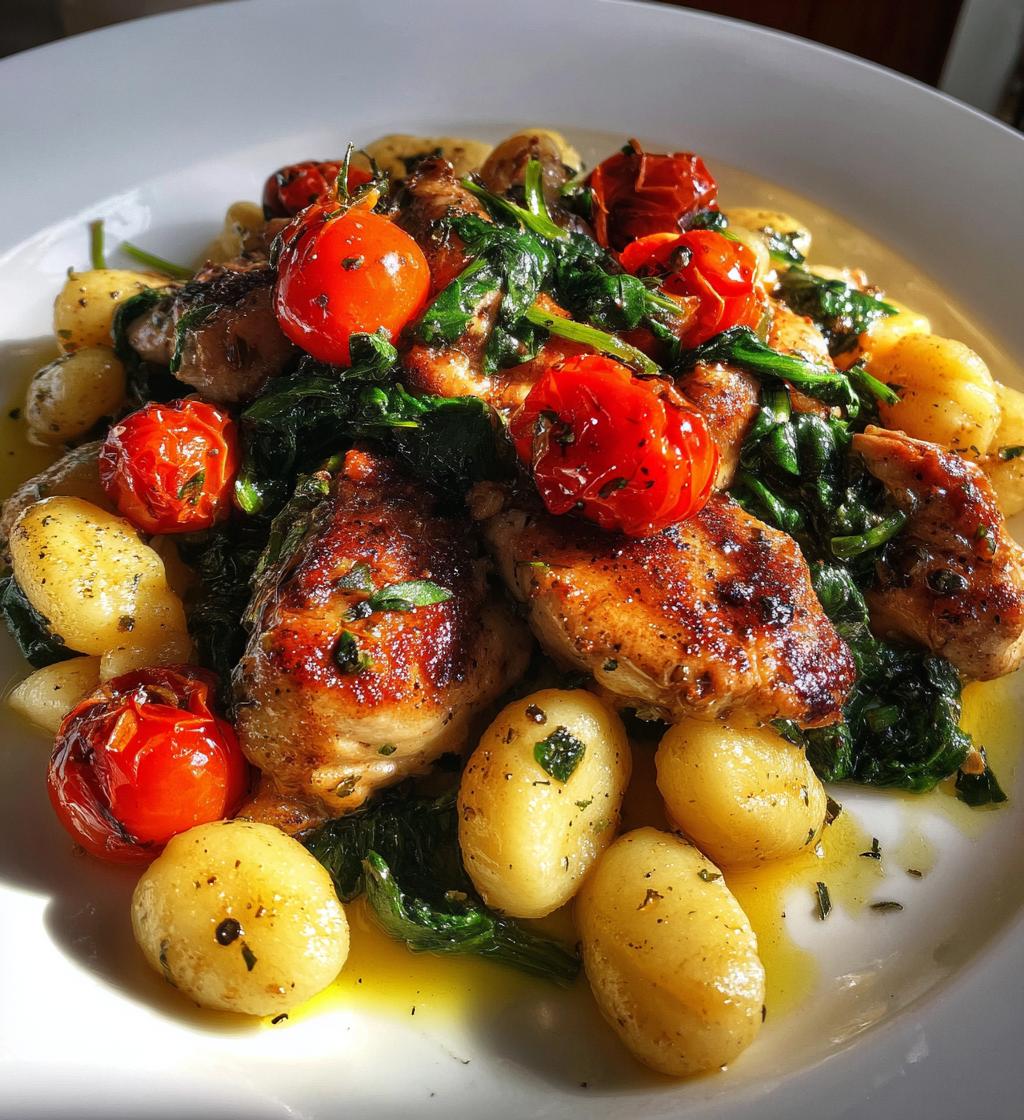 Gesundes Hähnchen mit Gnocchi