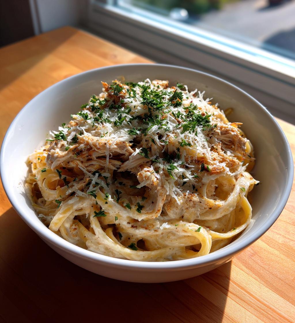 Hühnchen Alfredo aus dem Slow Cooker - detail 1