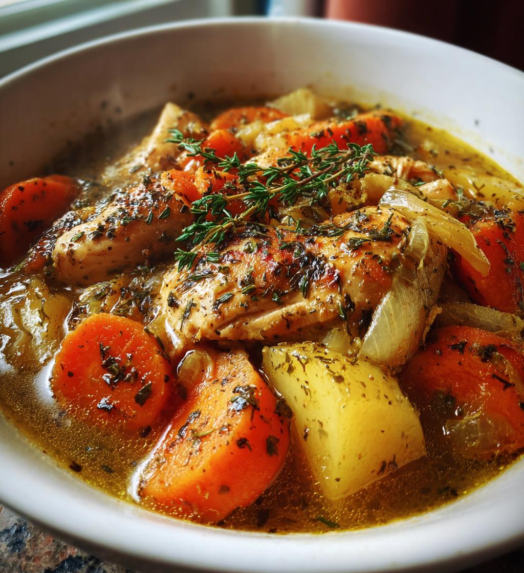 Hühnchen-Eintopf aus dem Slow Cooker