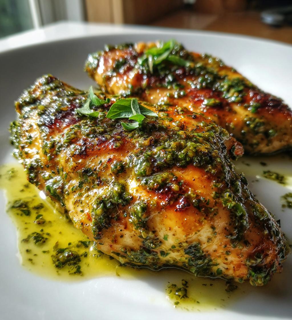 Hähnchen Pesto aus der Heißluftfritteuse