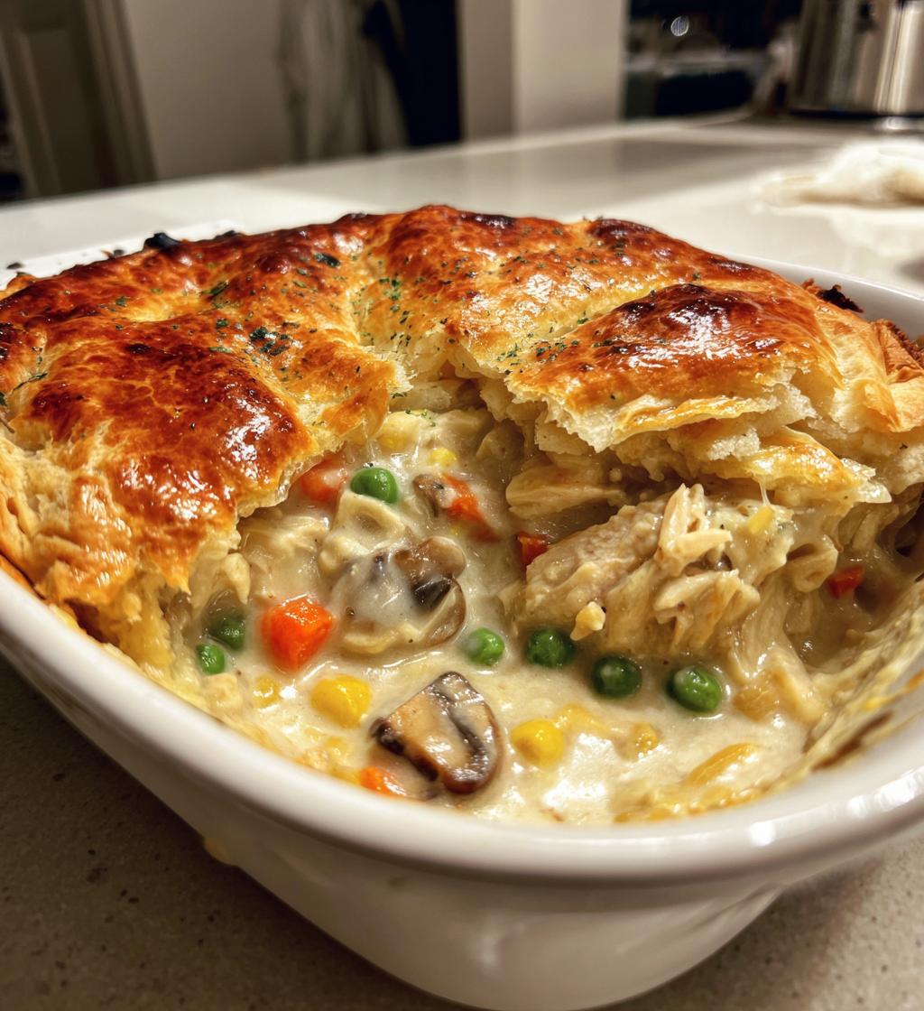 Hühnchen-Pot-Pie-Auflauf - detail 1